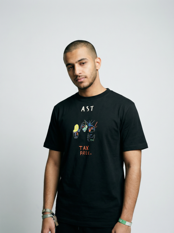 Basquiat Tee — Three headed monsters
